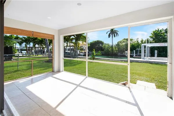 a house view with a garden space