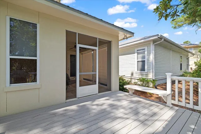 a view of porch with seating space