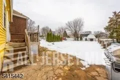 a view of yard from deck
