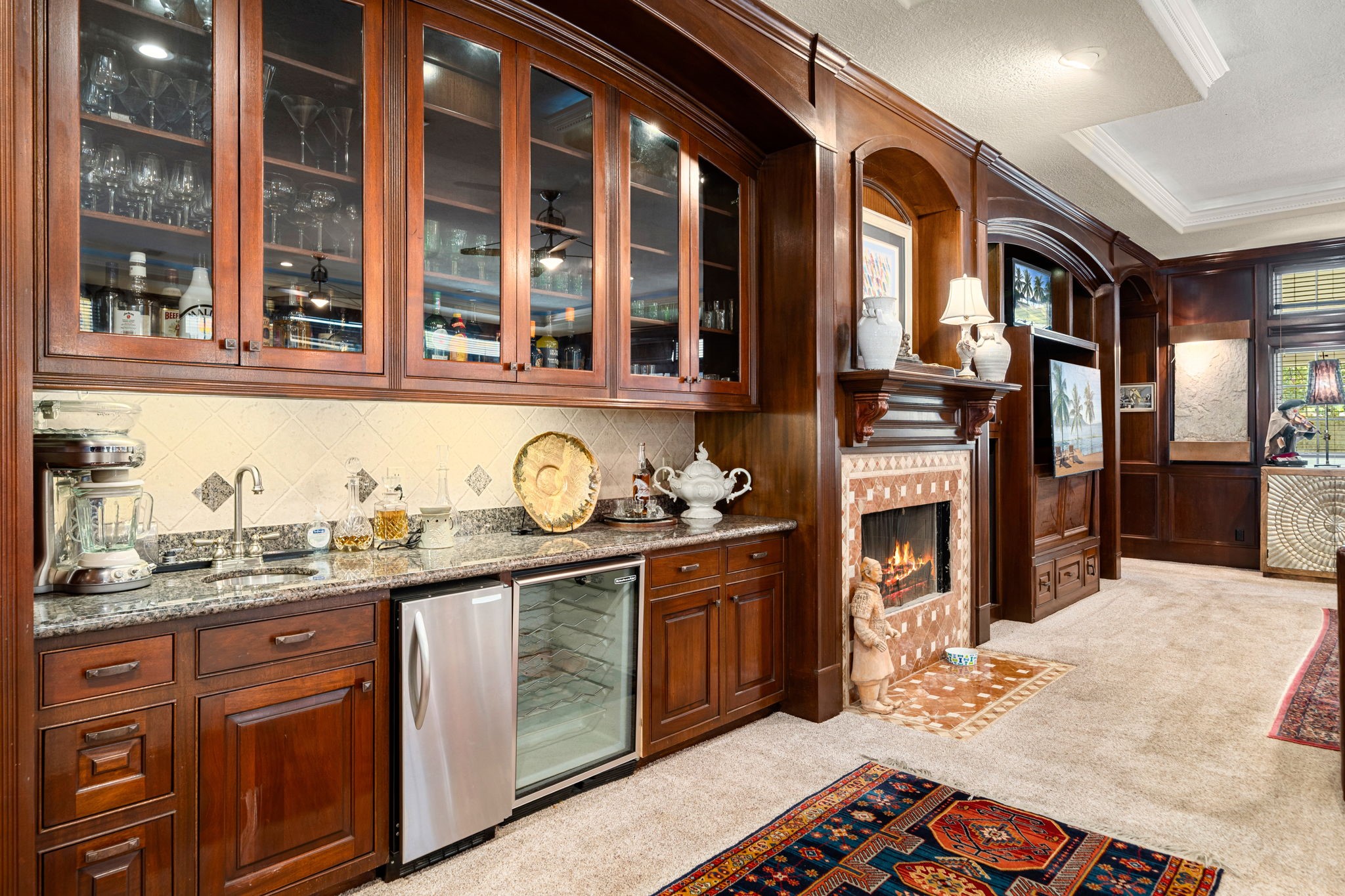 3519 Singleton Road Baytown, TX 77521 - Photo 17 of 46 a kitchen with stainless steel appliances granite countertop a stove and cabinets