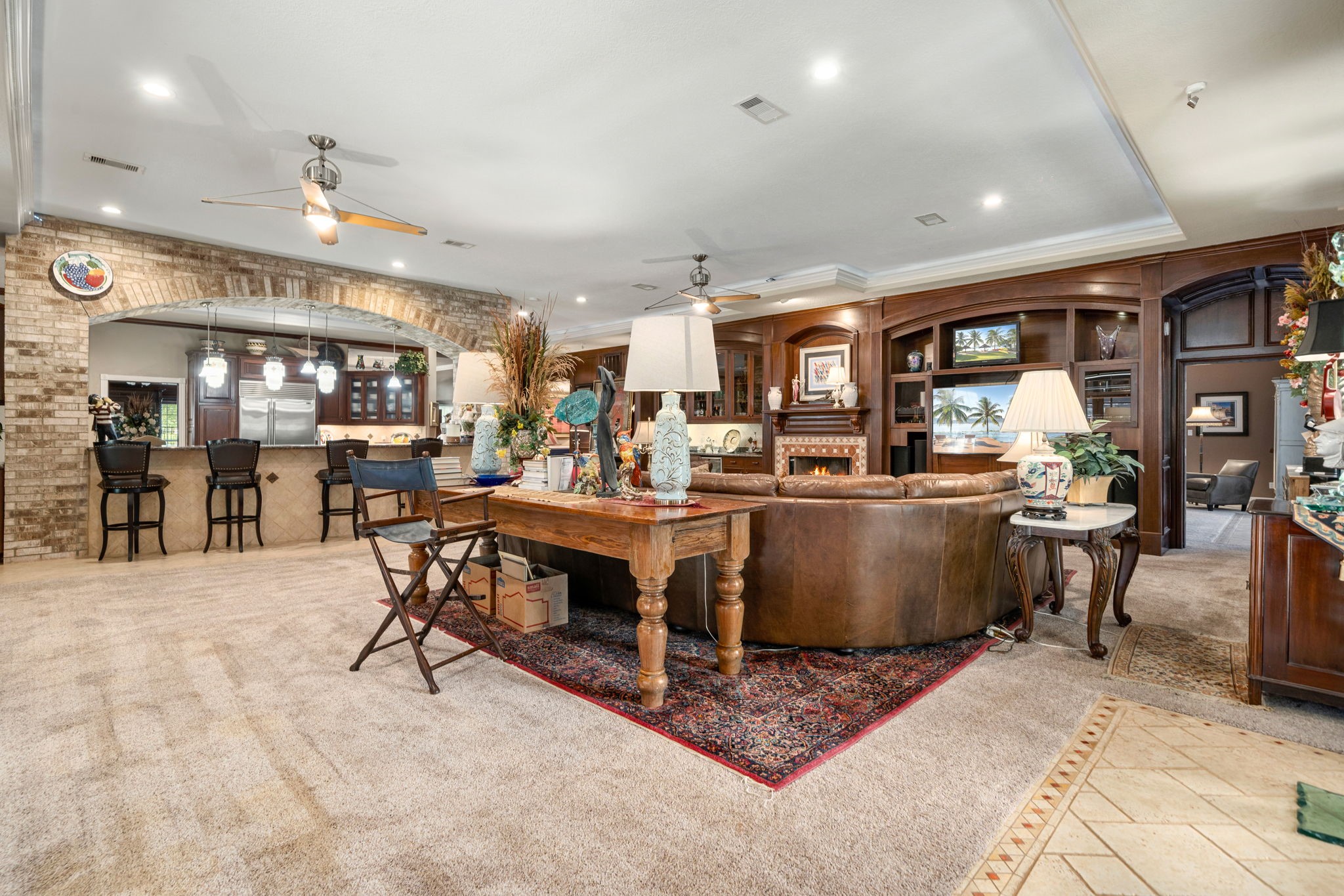 3519 Singleton Road Baytown, TX 77521 - Photo 22 of 46 a living room with lots of furniture and a table