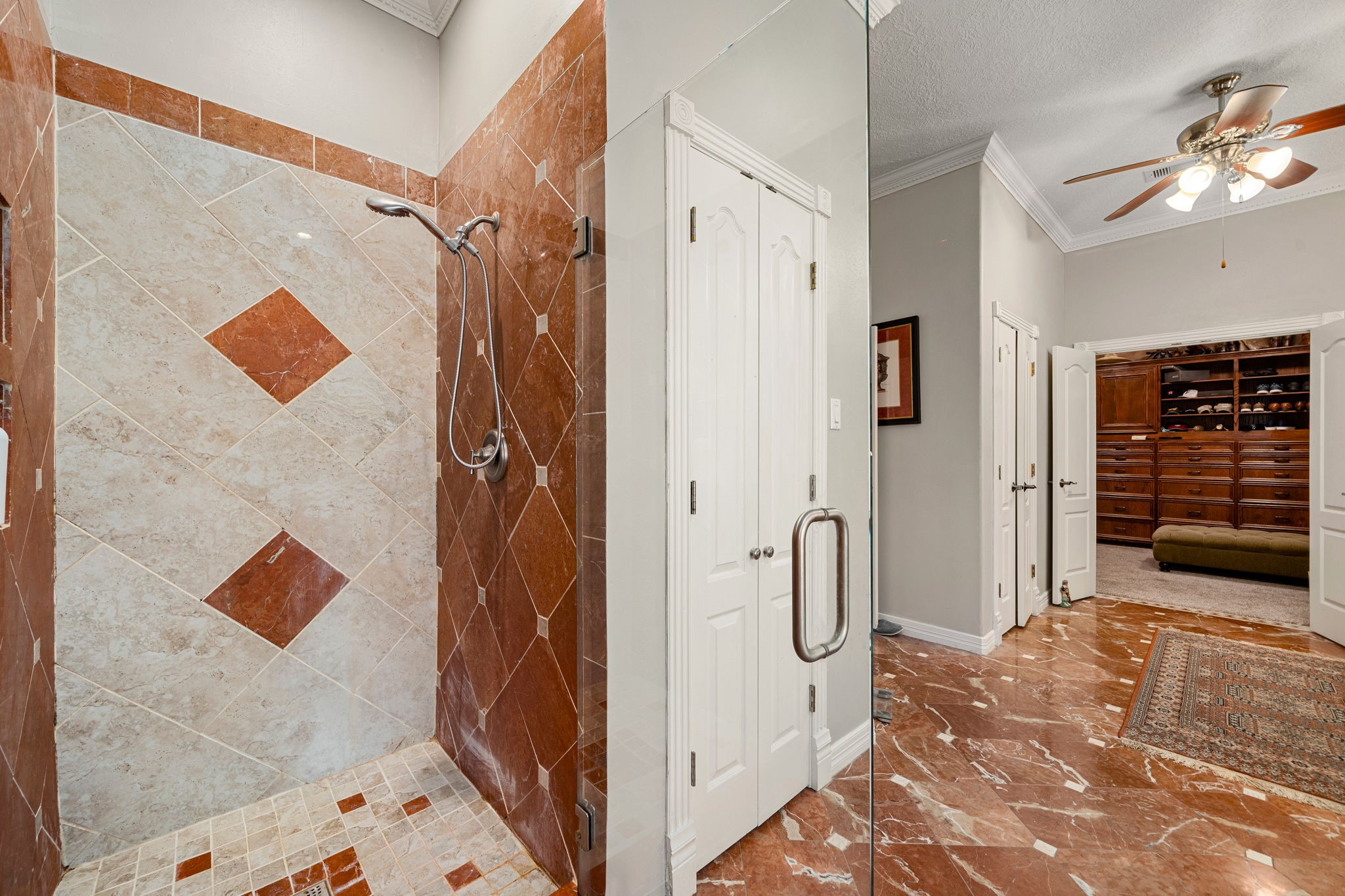 3519 Singleton Road Baytown, TX 77521 - Photo 27 of 46 a bathroom with a shower and a sink