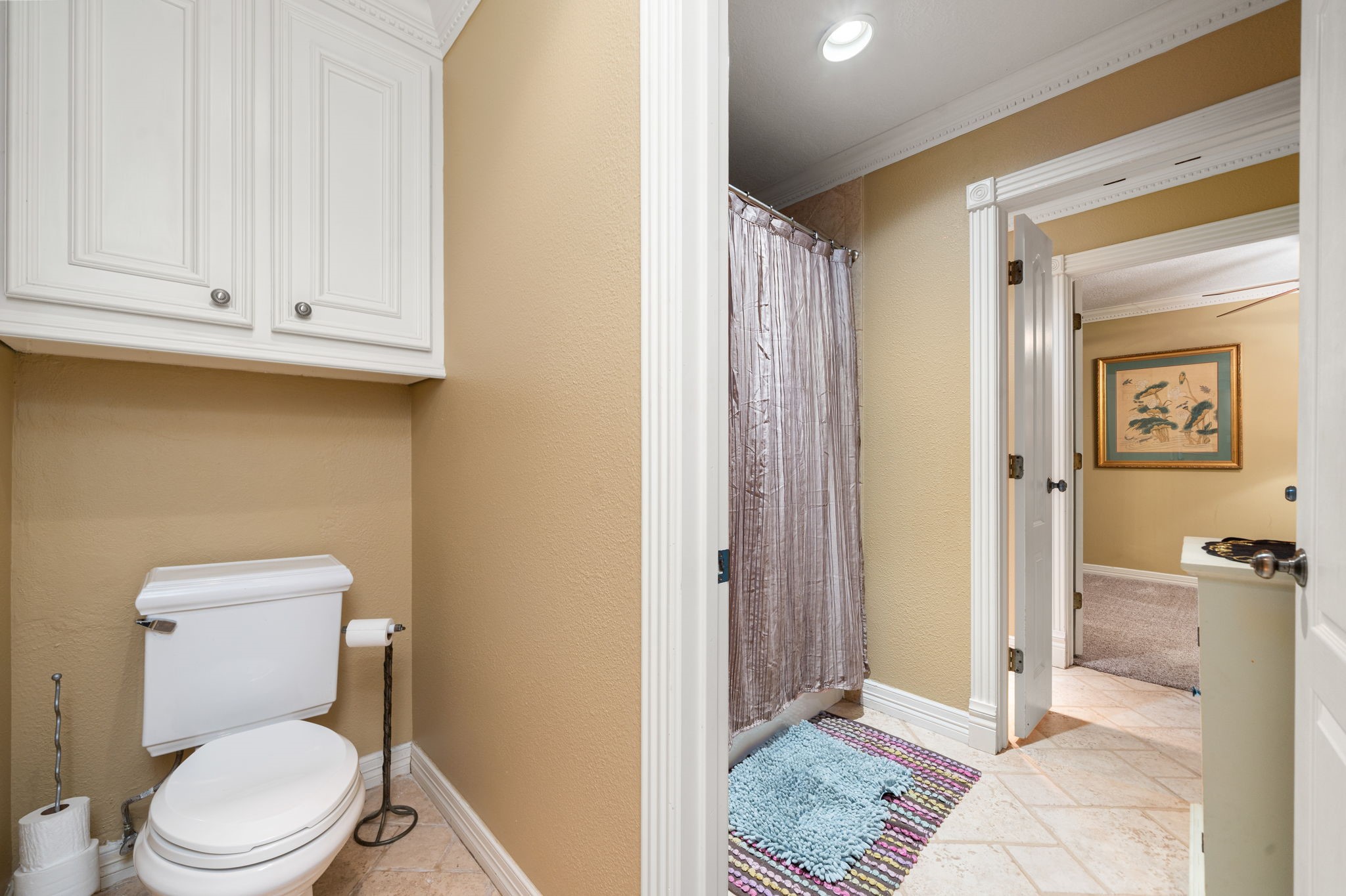 3519 Singleton Road Baytown, TX 77521 - Photo 31 of 46 a bathroom with a toilet and a shower