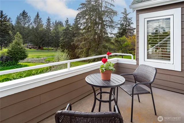 a view of a outdoor seating area