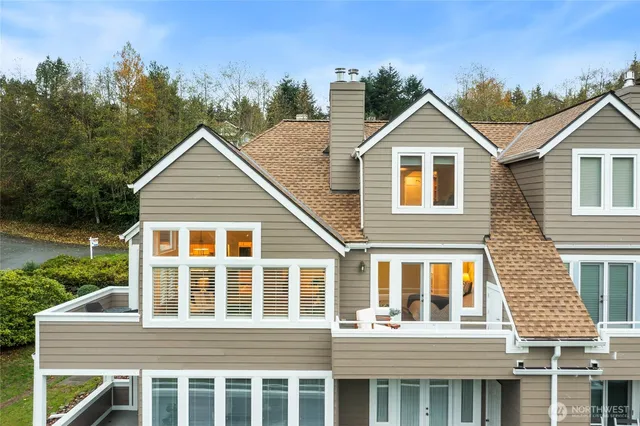 a front view of a house