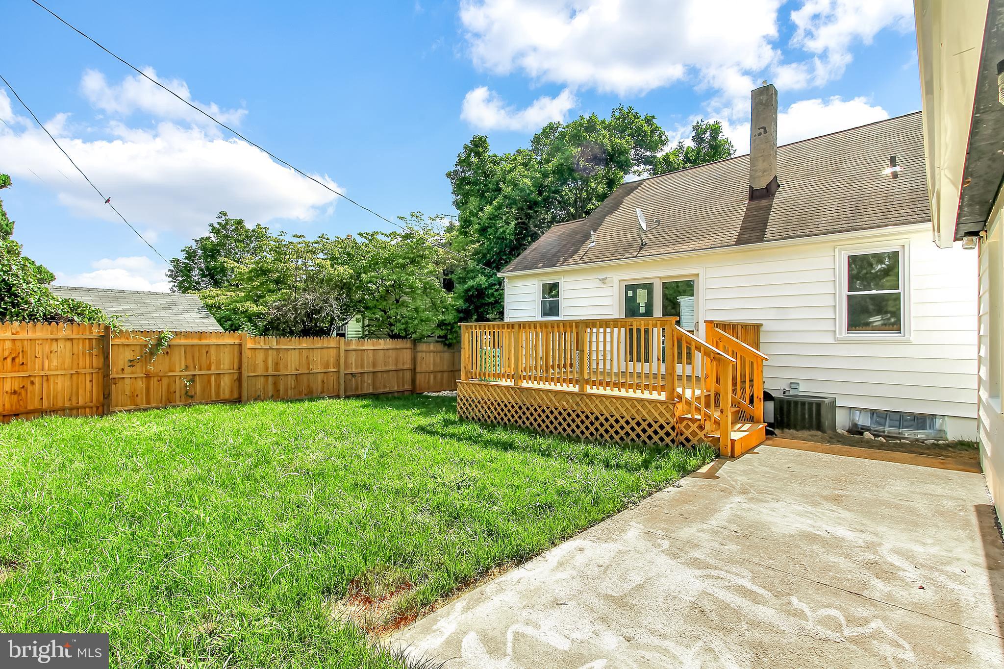3410 Gaither Road Baltimore, MD 21244 - Photo 22 of 25 Fenced Rear Yard