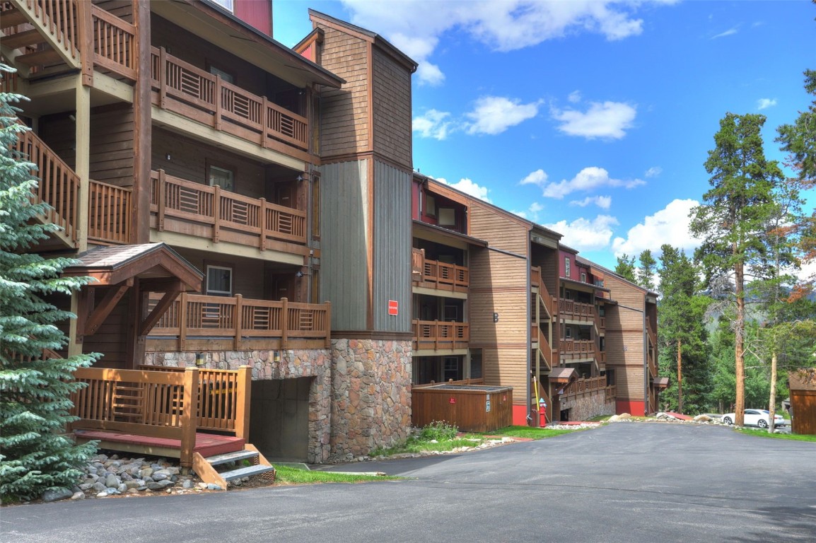840 4 O Clock Road, Unit A1D Breckenridge, CO 80424 - Photo 31 of 38 a front view of a building with street