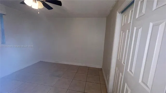 a view of an empty room