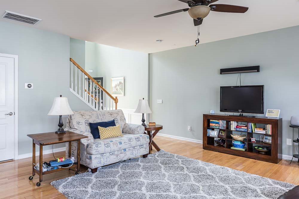 8225 Pilots View Drive Raleigh, NC 27617 - Photo 4 of 20 Hardwoods, super flexible, neutral paint, smooth ceilings, and GOOGLE SMART technology! Living Room