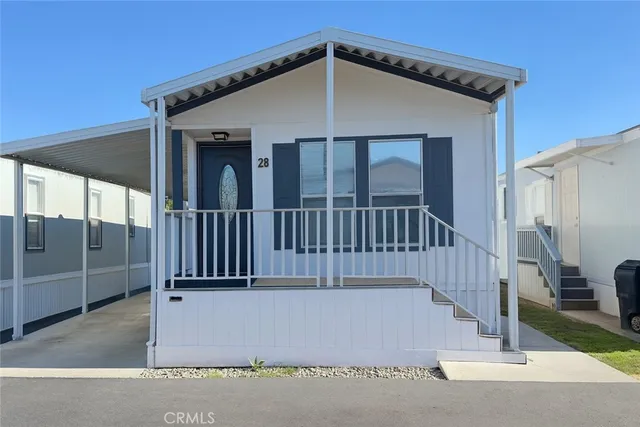 a view of a house with a deck
