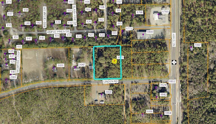 3073 Linden Road Aberdeen, NC 28315 - Photo 8 of 10 Aerial Zoomed Out - 3073 Linden Rd.