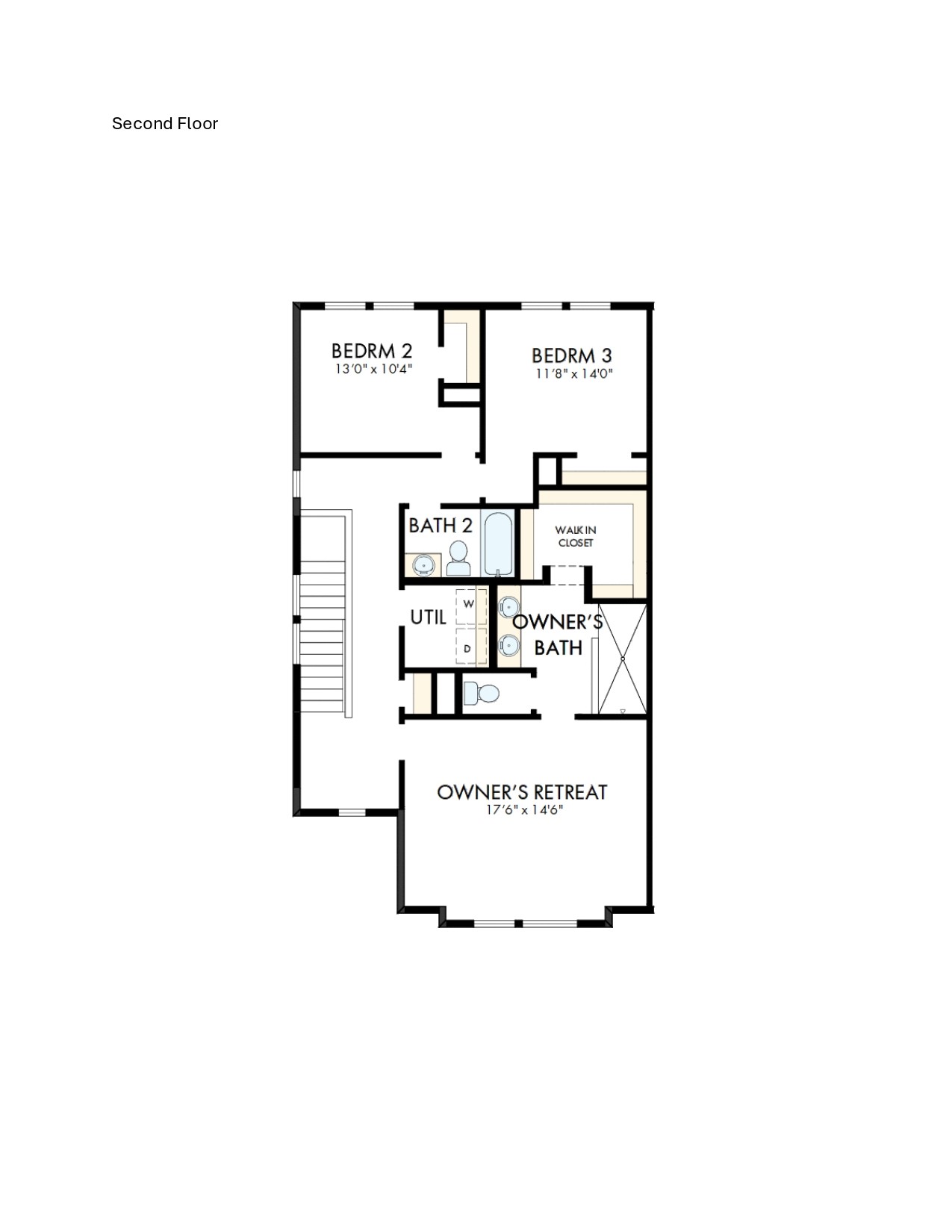 1008 A Brickell Loop Austin, TX 78744 - Photo 17 of 17 Floor Plan - 2nd Floor