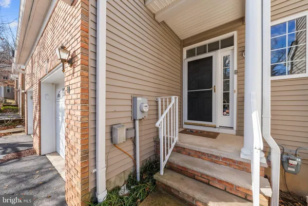 a view of front door of house