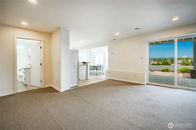 a view of livingroom with a fireplace