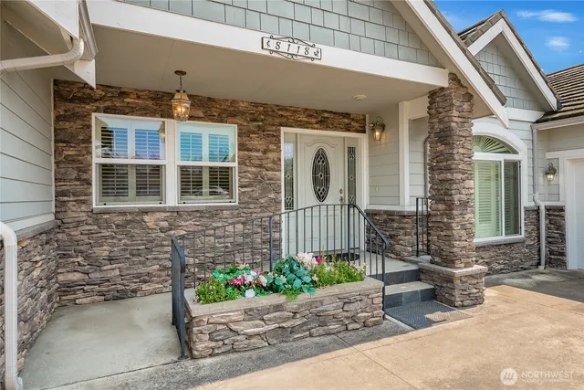 a front view of a house