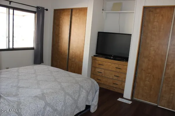 a bathroom with a mirror