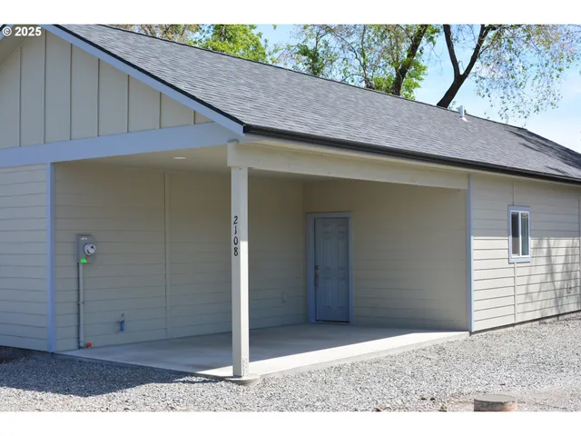 a backyard of a house