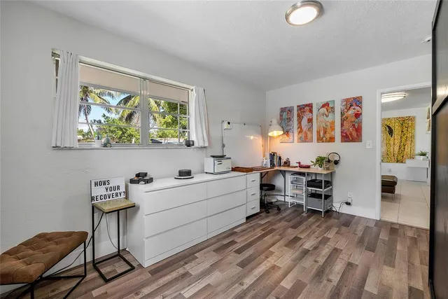 a room with furniture and window