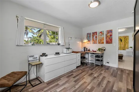 a room with furniture and window