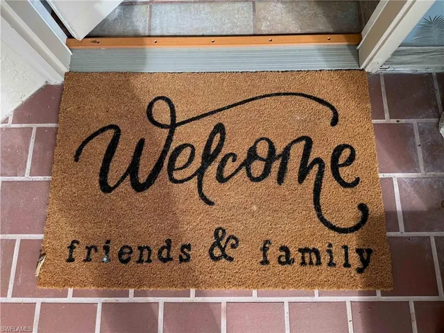 a sign board with a outdoor space