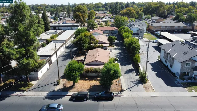 an aerial view of multiple house