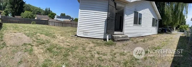 a backyard of a house