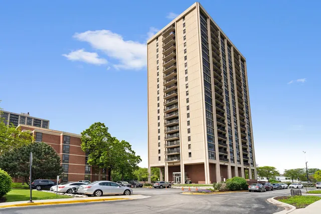 a front view of a building