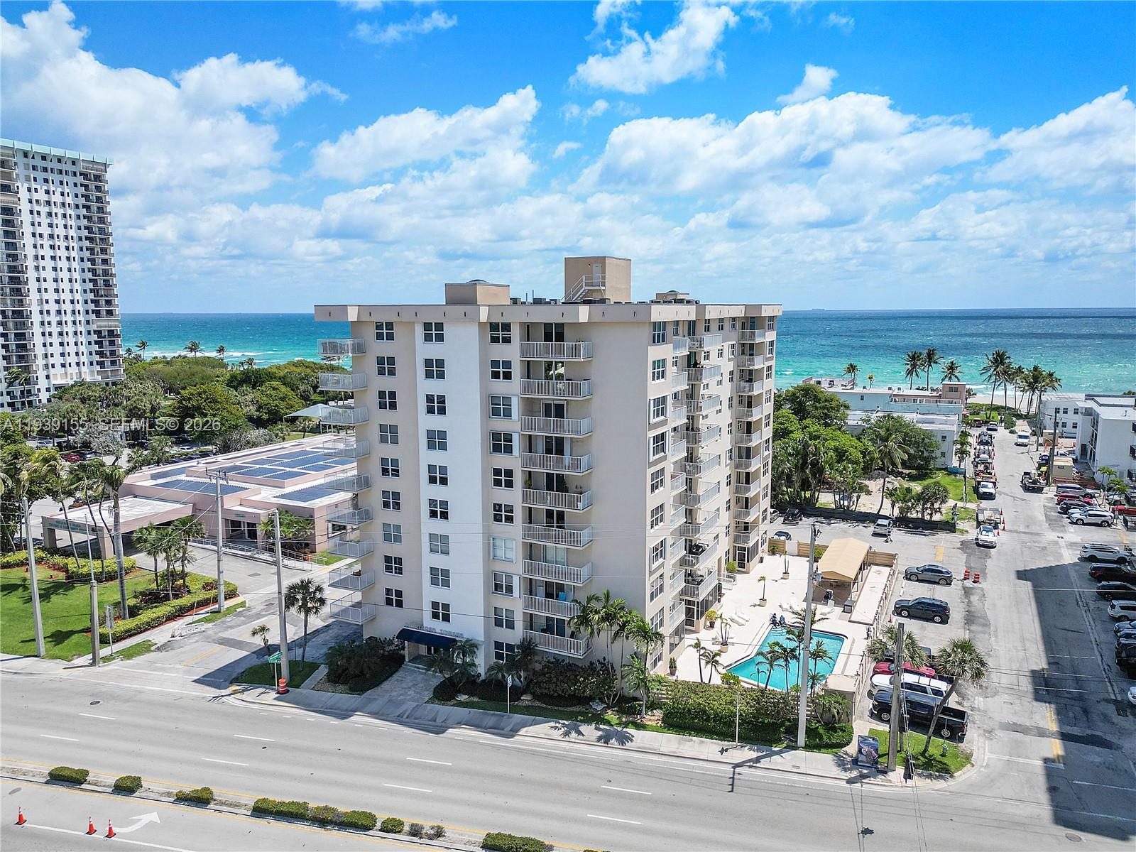 1401 South Ocean Drive, Unit 301 Hollywood, FL 33019 - Photo 2 of 48 a city view with tall buildings