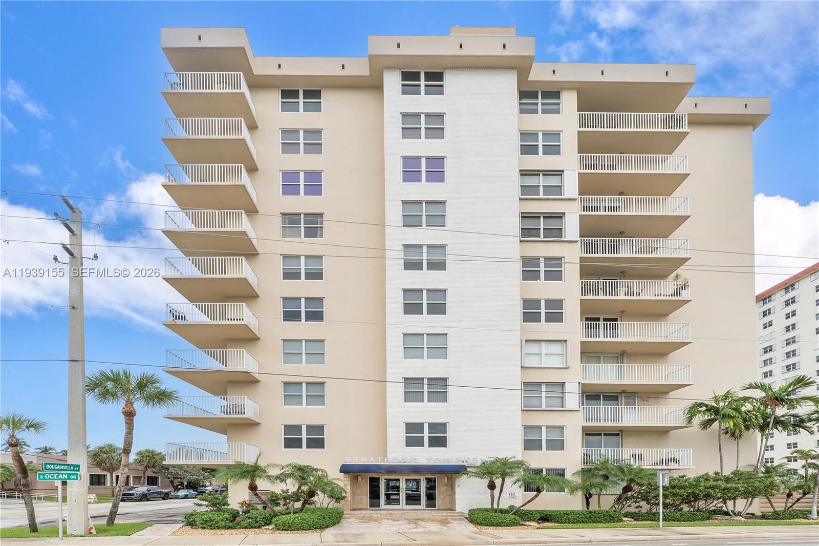 1401 South Ocean Drive, Unit 301 Hollywood, FL 33019 - Photo 40 of 48 front view of a building