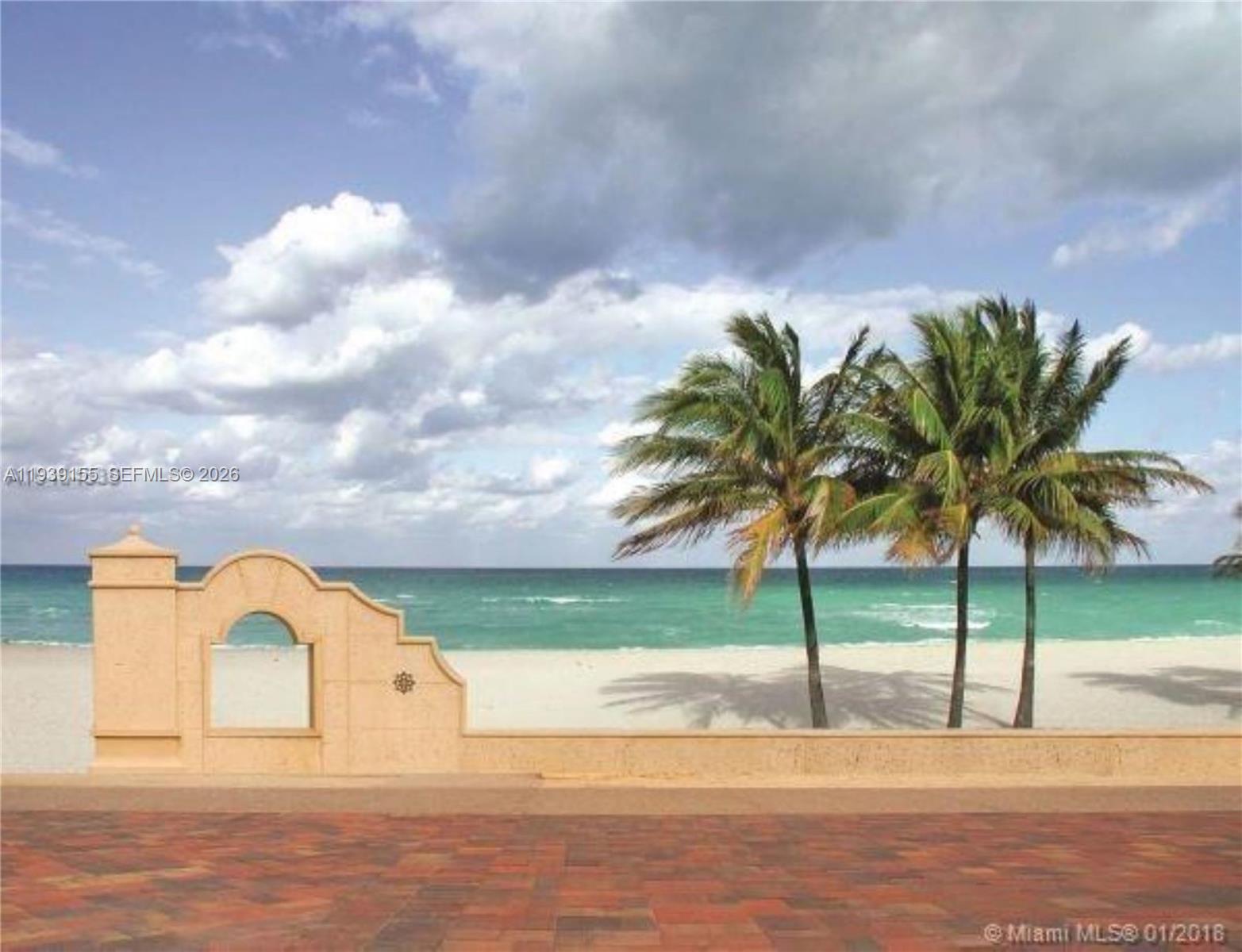 1401 South Ocean Drive, Unit 301 Hollywood, FL 33019 - Photo 45 of 48 a view of a yard in front of a house