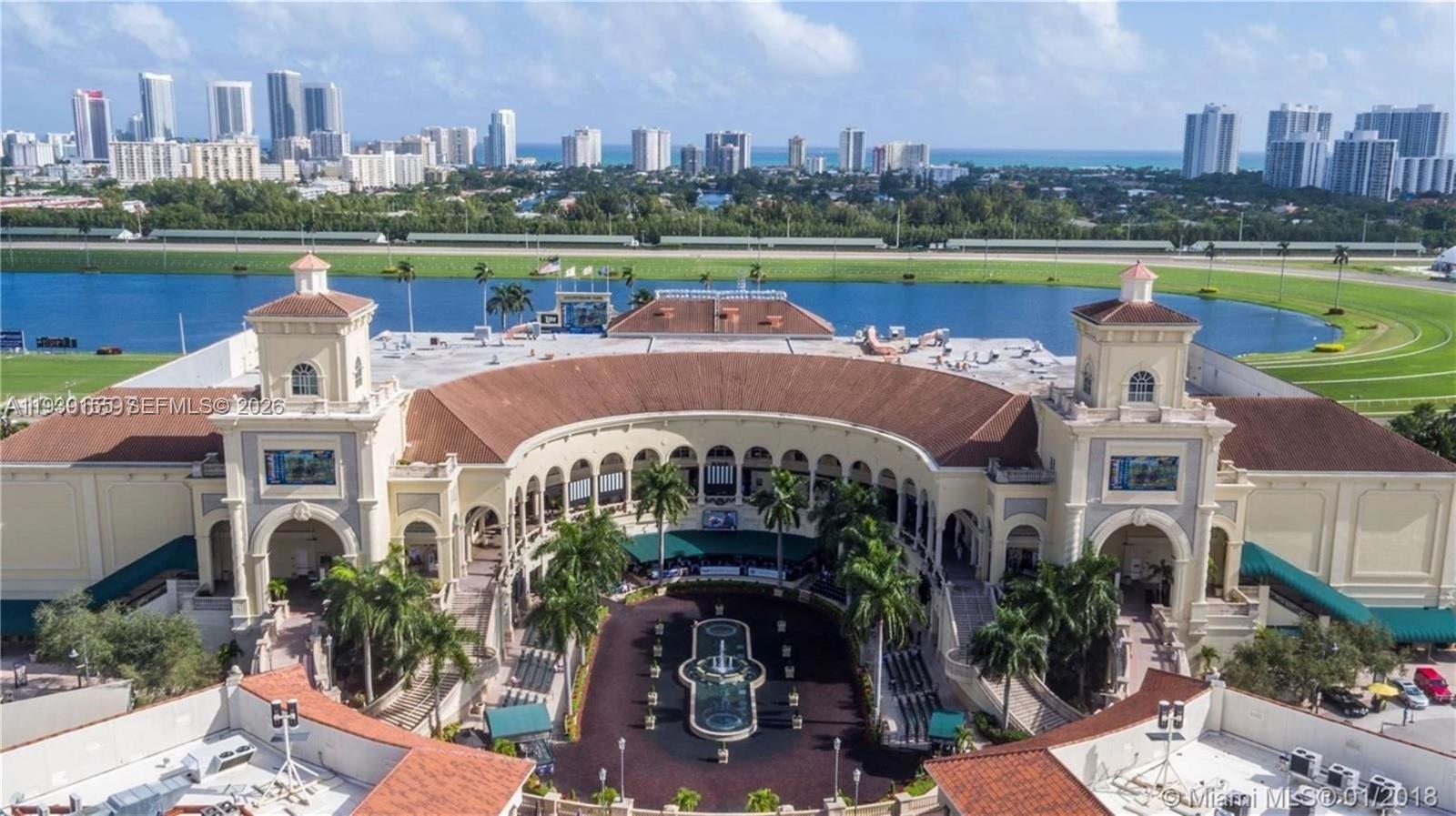 1401 South Ocean Drive, Unit 301 Hollywood, FL 33019 - Photo 48 of 48 an aerial view of a house with a lake city view and lake view