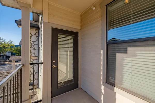 a view of front door