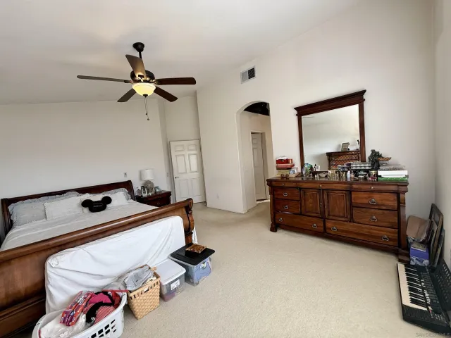 a room with furniture