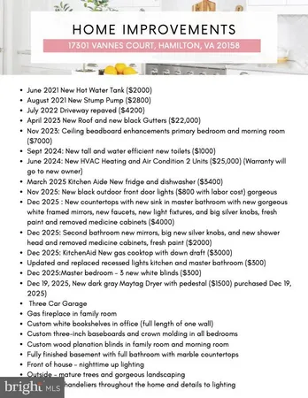 $1,250,000 | 17301 Vannes Court, Hamilton, VA 20158