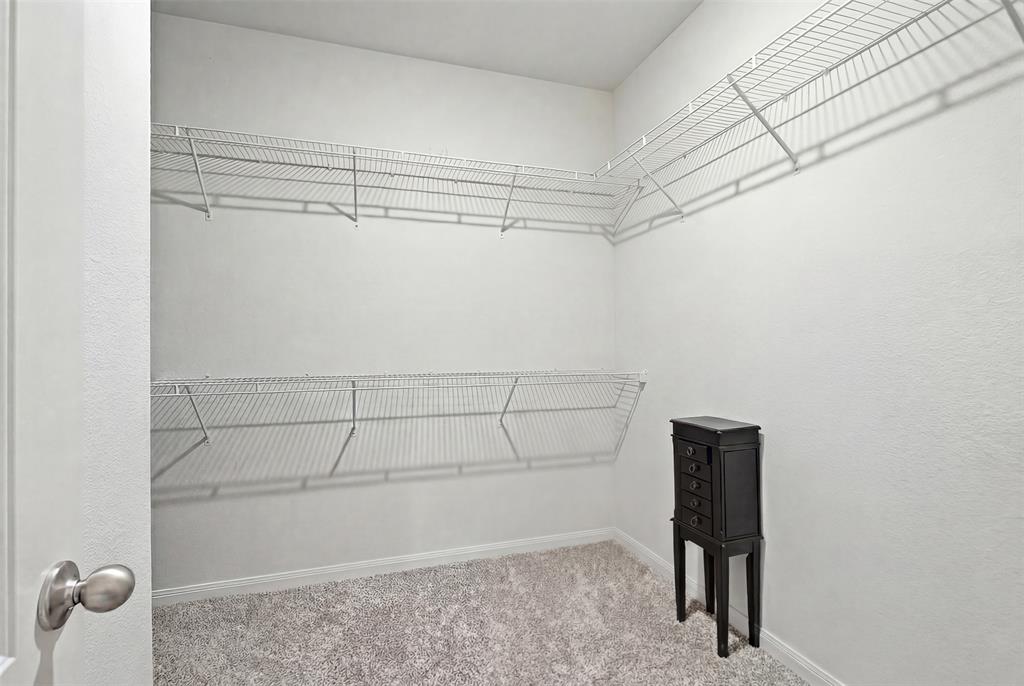 292 Wandering Stream Way Princeton, TX 75407 - Photo 29 of 40 Walk in closet featuring light colored carpet