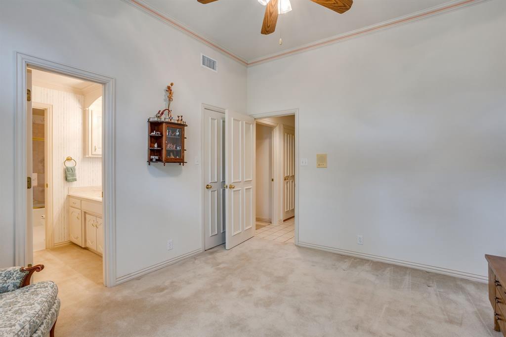 3068 High Ridge Drive Grapevine, TX 76051 - Photo 23 of 40 Carpeted flooring, white walls, and a ceiling fan with integrated lighting