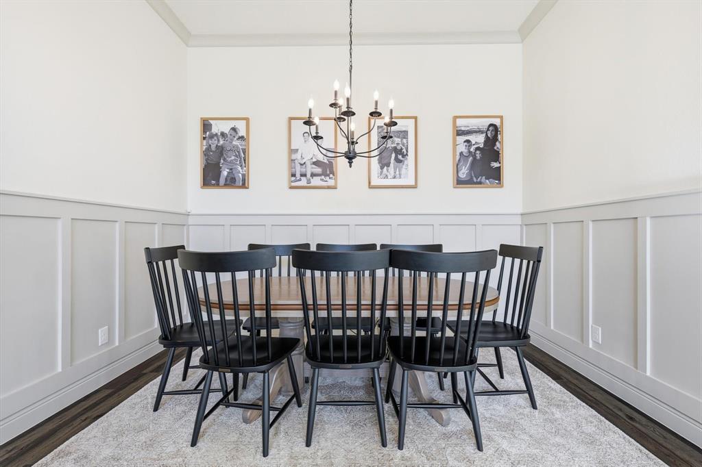 401 Lavender Lane Fairview, TX 75069 - Photo 13 of 40 a view of a dining room with furniture window and wooden floor