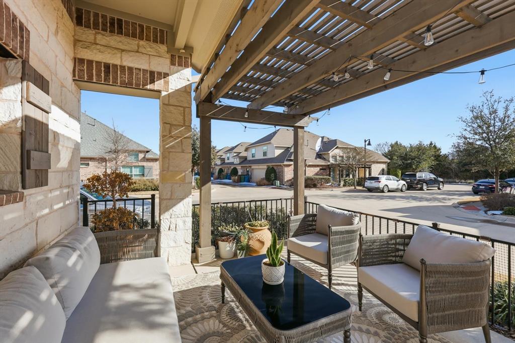 401 Lavender Lane Fairview, TX 75069 - Photo 34 of 40 a view of a chairs and tables in the patio