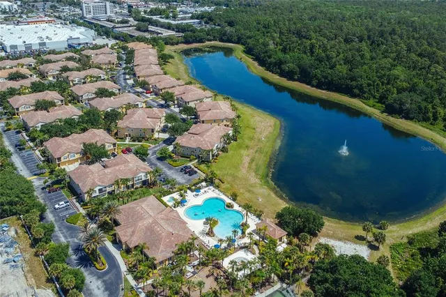 an aerial view of a houses