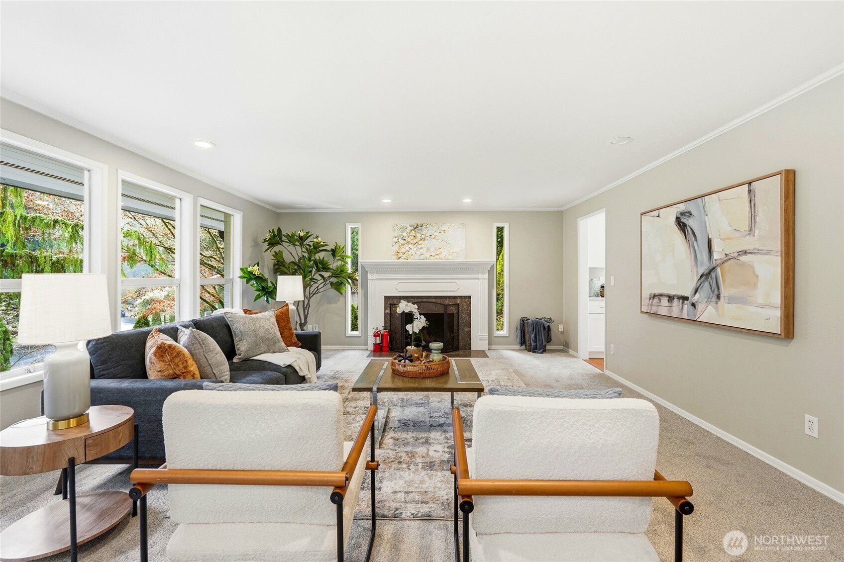 4822 Fowler Avenue Everett, WA 98203 - Photo 14 of 40 a living room with furniture and a fireplace