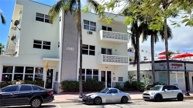 a view of a flower in front of a building