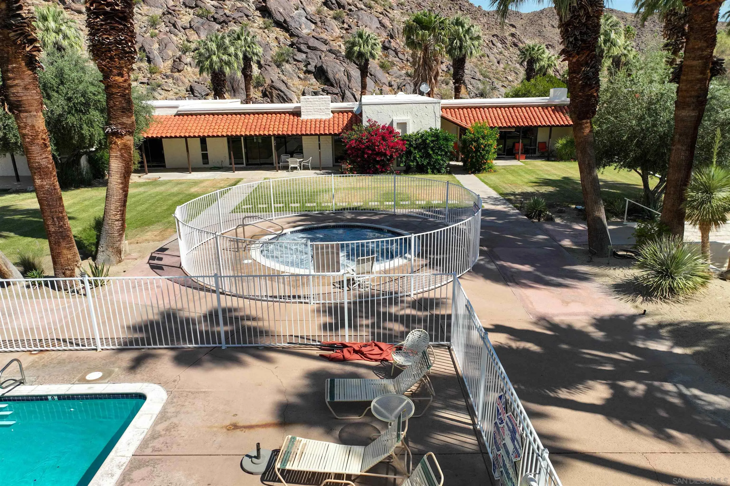 1682 Montezuma Court, Unit 13 Borrego Springs, CA 92004 - Photo 21 of 22 a view of a swimming pool with a patio