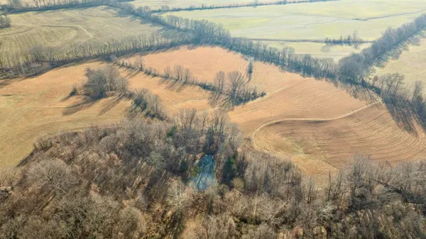 a view of lake and yard