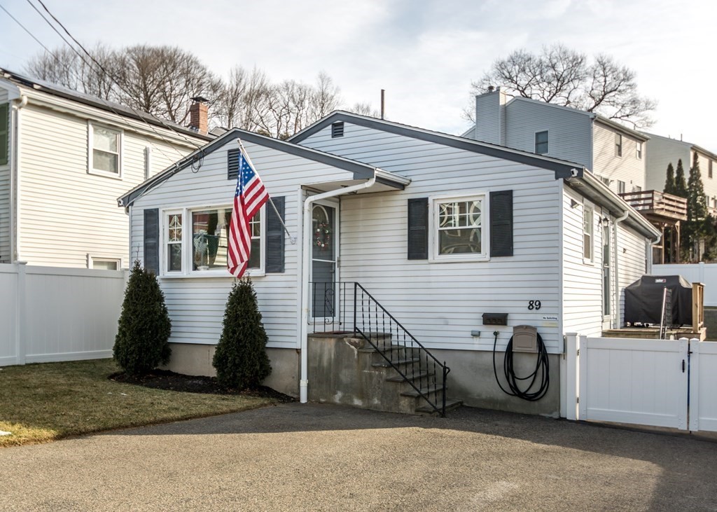 a view of a white house