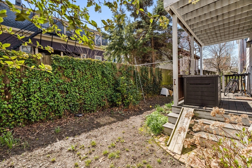 14-16 Holyoke Road Somerville, MA 02144 - Photo 30 of 34 a backyard of a house with lots of green space
