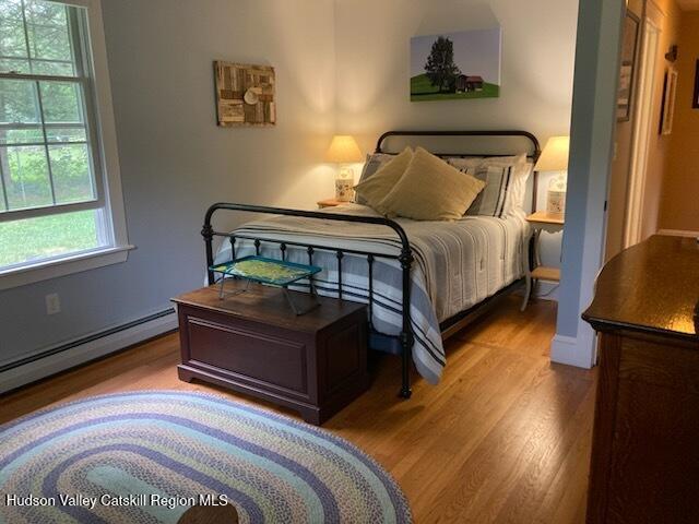 14 Knoth Road Wallkill, NY 12589 - Photo 21 of 46 a bedroom with a bed and wooden floor
