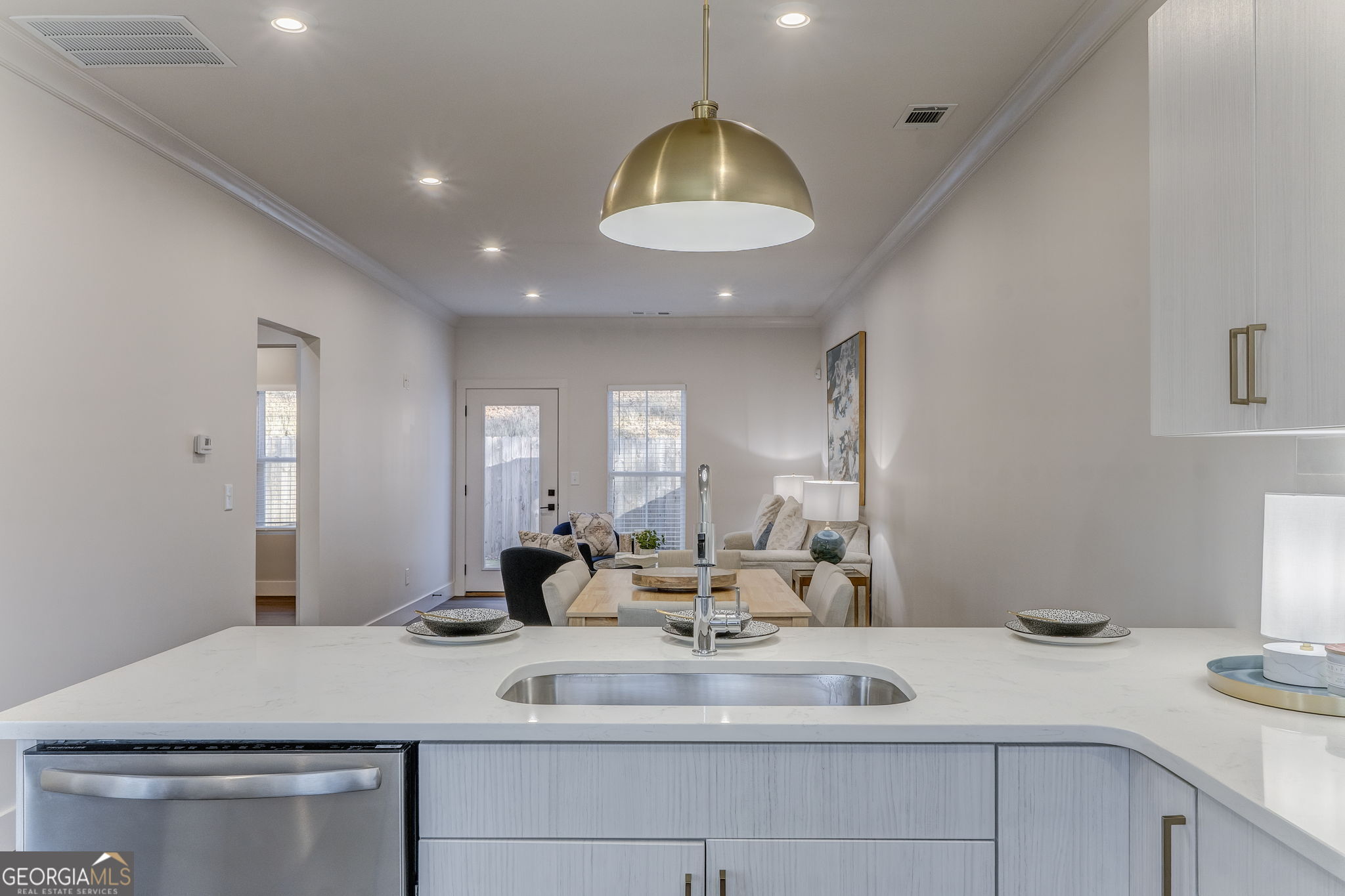 93 Chateau Drive Southeast Rome, GA 30161 - Photo 29 of 66 a bathroom with a granite countertop sink and a mirror