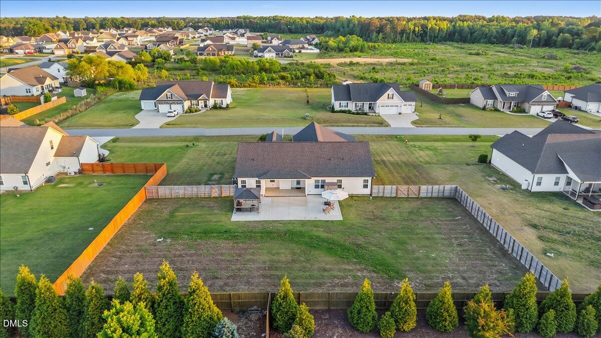 88 Heath Road Lillington, NC 27546 - Photo 53 of 54 an aerial view of a house with outdoor space