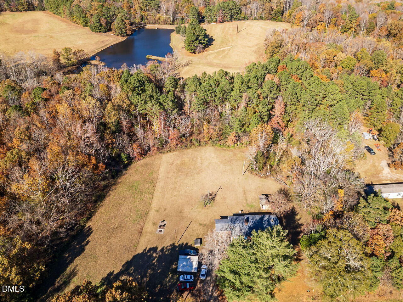 269 Beaver Dam Road Norlina, NC 27563 - Photo 3 of 38 a view of a lake in middle of the forest