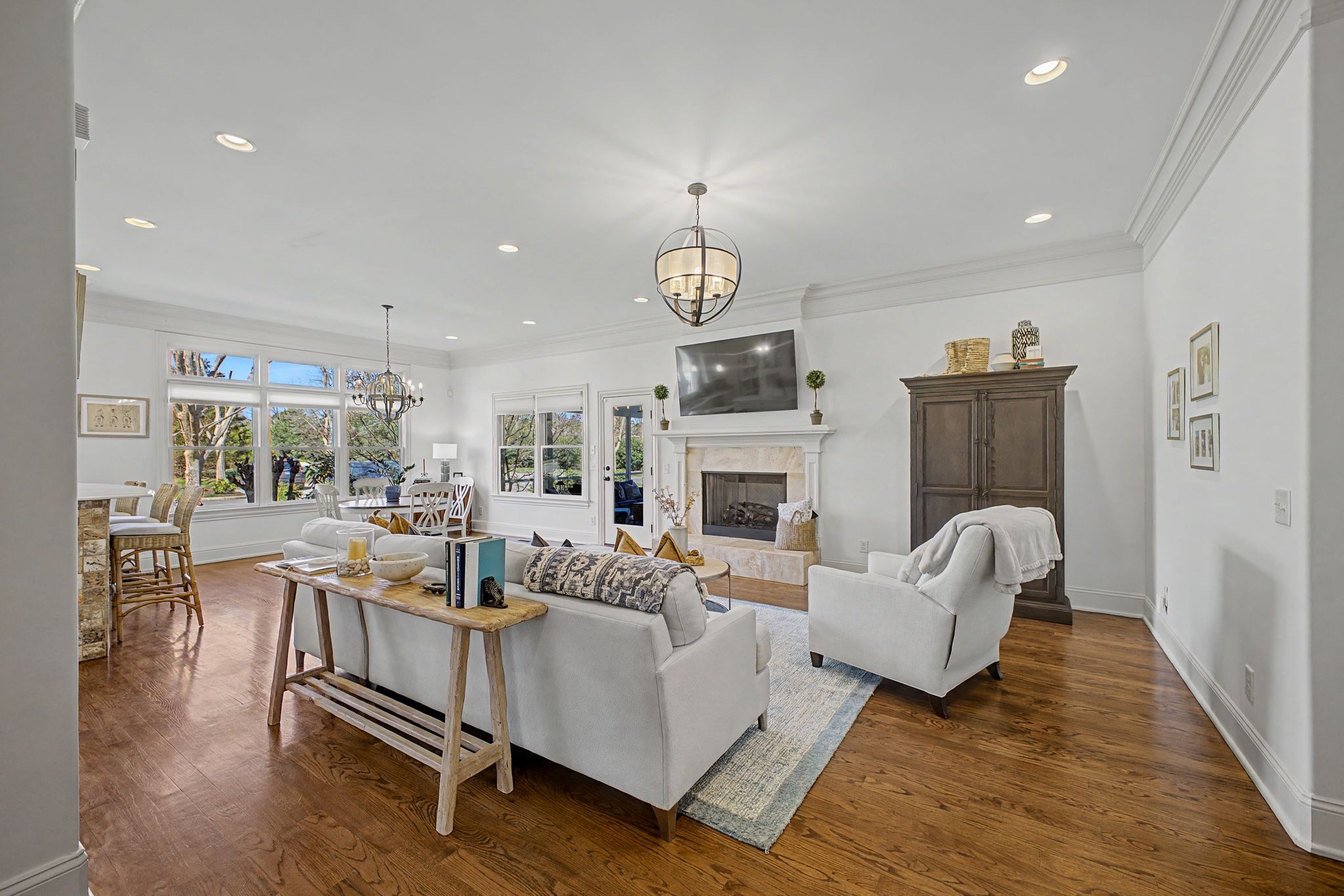 626 Band Drive Franklin, TN 37064 - Photo 12 of 53 a living room with fireplace furniture and a wooden floor